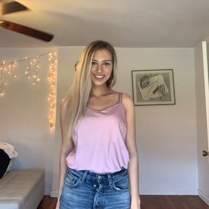 NWT Reset by Jane Pink Satin Bodysuit